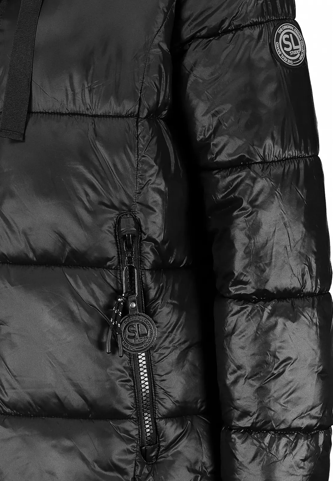 Женское зимнее стеганое пальто Sublevel с капюшоном, фото №8 Женское зимнее стеганое пальто Sublevel с капюшоном, фото №8