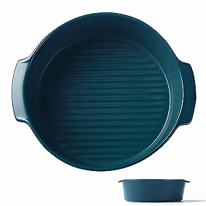 Купить Форма для запекания круглая керамическая 800 мл 7 дюймов Green-B - Фото 1 Форма для запекания круглая керамическая 800 мл 7 дюймов Green-B - Фото 1