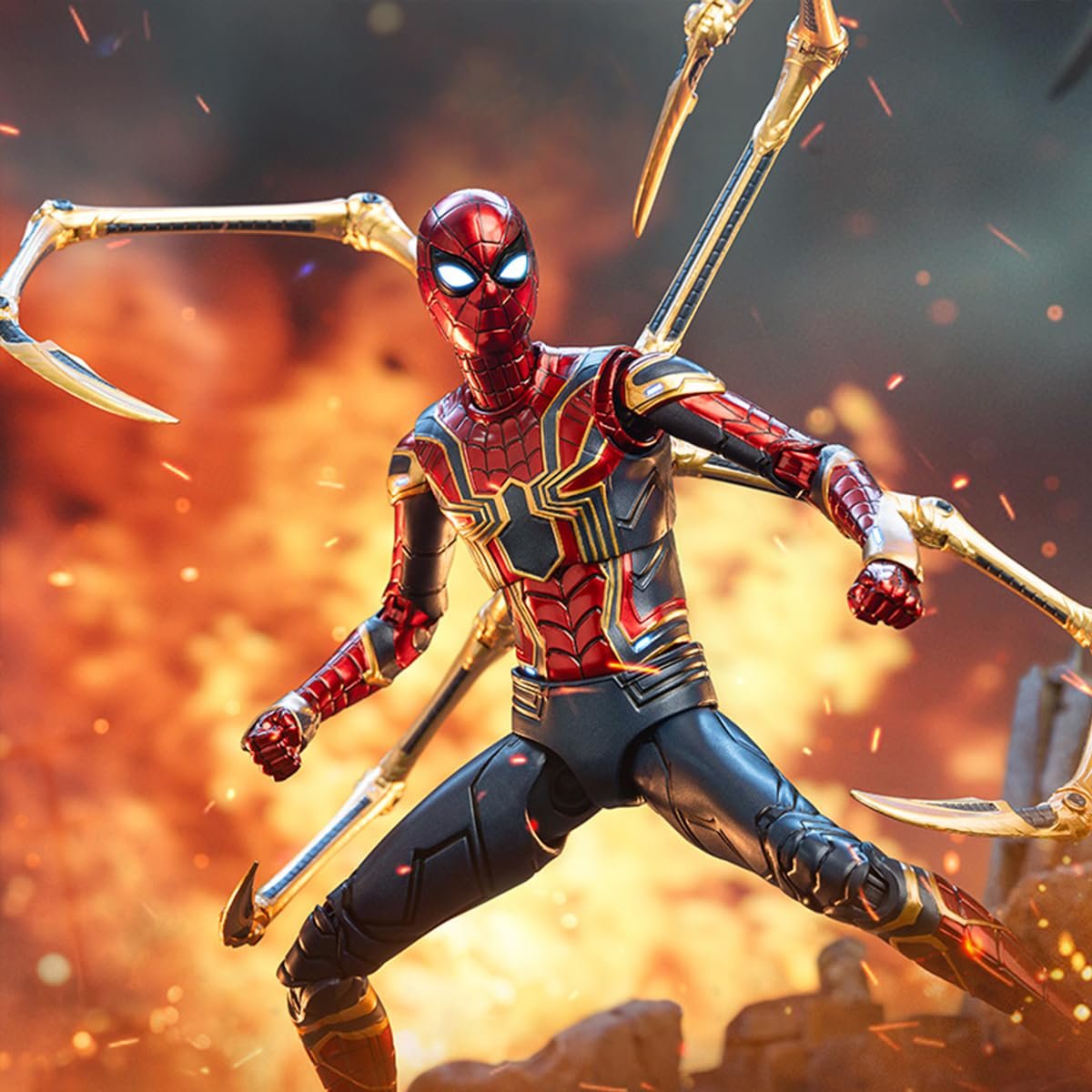 Фигурка Iron Spider 2.0 HiPlay ZD, 1/10, набор, 18 см, фото №5