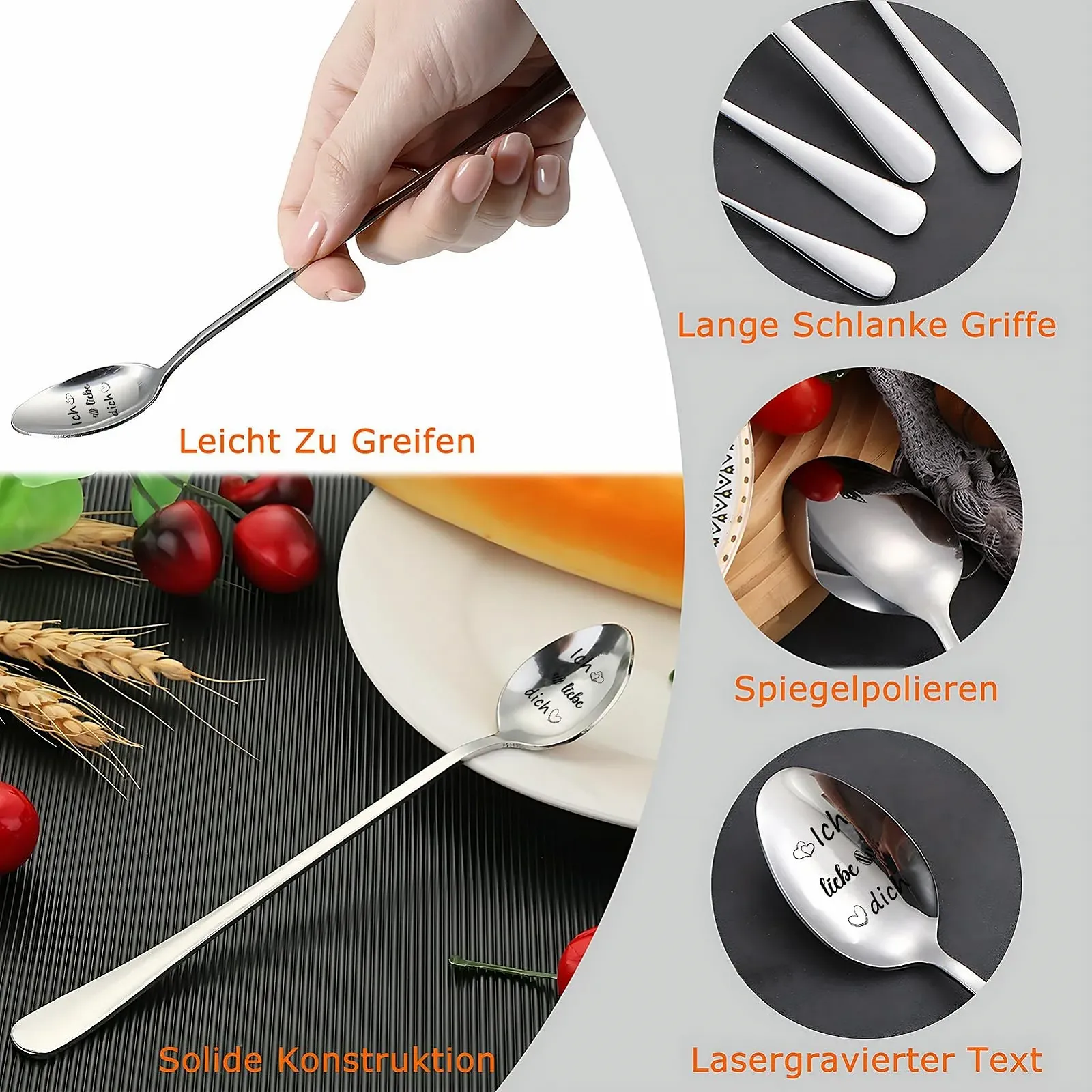 Ложка Кофейная Ich Liebe Dich, 2 шт, фото №4