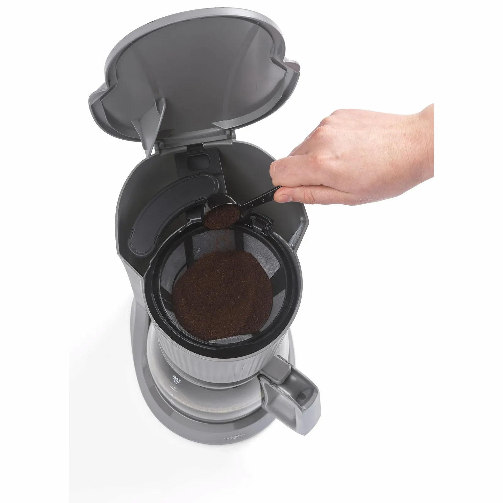 Кофеварка фильтровальная Progress Mellow 1,5 л 750 W Серый, фото №3