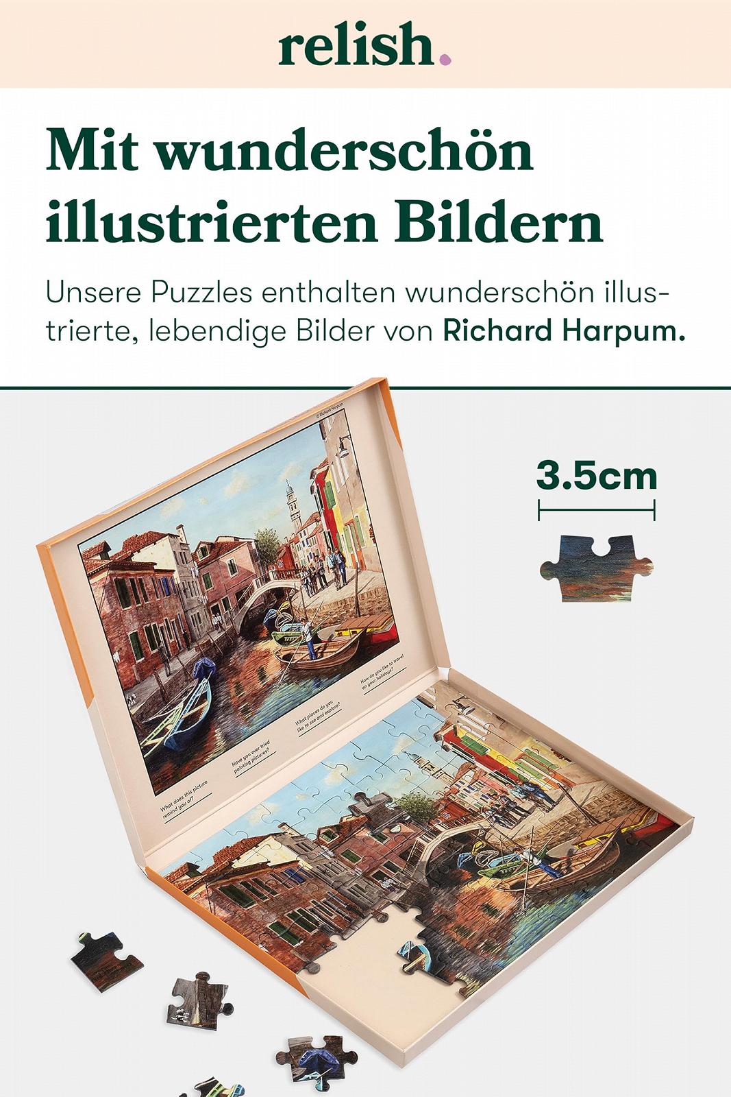 Пазл Relish Острів Бурано 63 деталі для людей з деменцією або хворобою Альцгеймера, фото №4