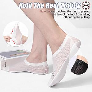 Женские носки Типа No Show Без бренда Сетка, очень дышащие, ледяной шелк, большие - Фото 1