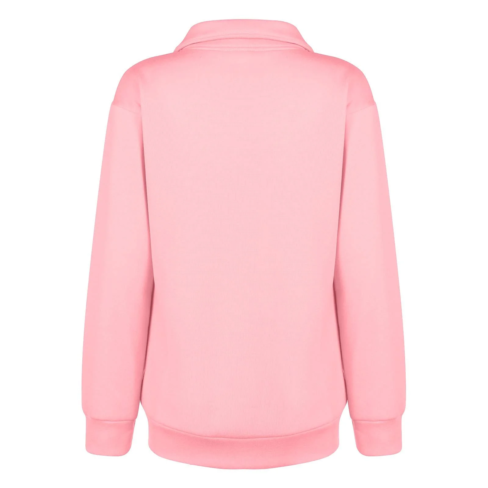 Женский свитшот с длинными рукавами на молнии 2025, милый воротник, половинная молния, V-образный вырез, одежда для тренировок, модный, осенний, фото №3