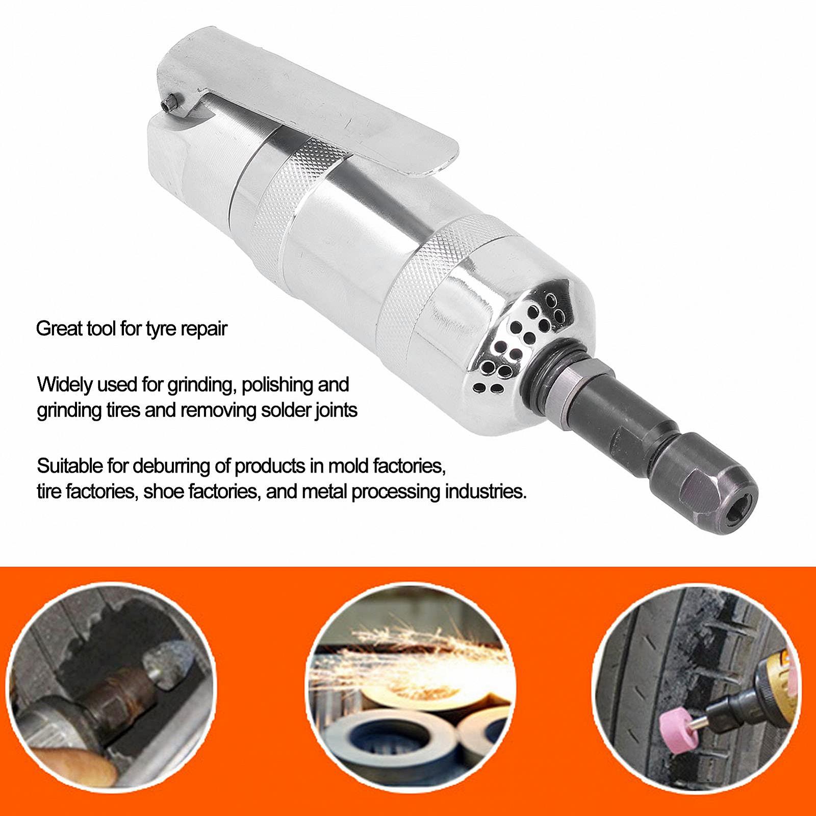 Шліфувальна машина Air 1/4 дюйма Straight Grinder Low Noise Ergonomic Alloy Steel, фото №3