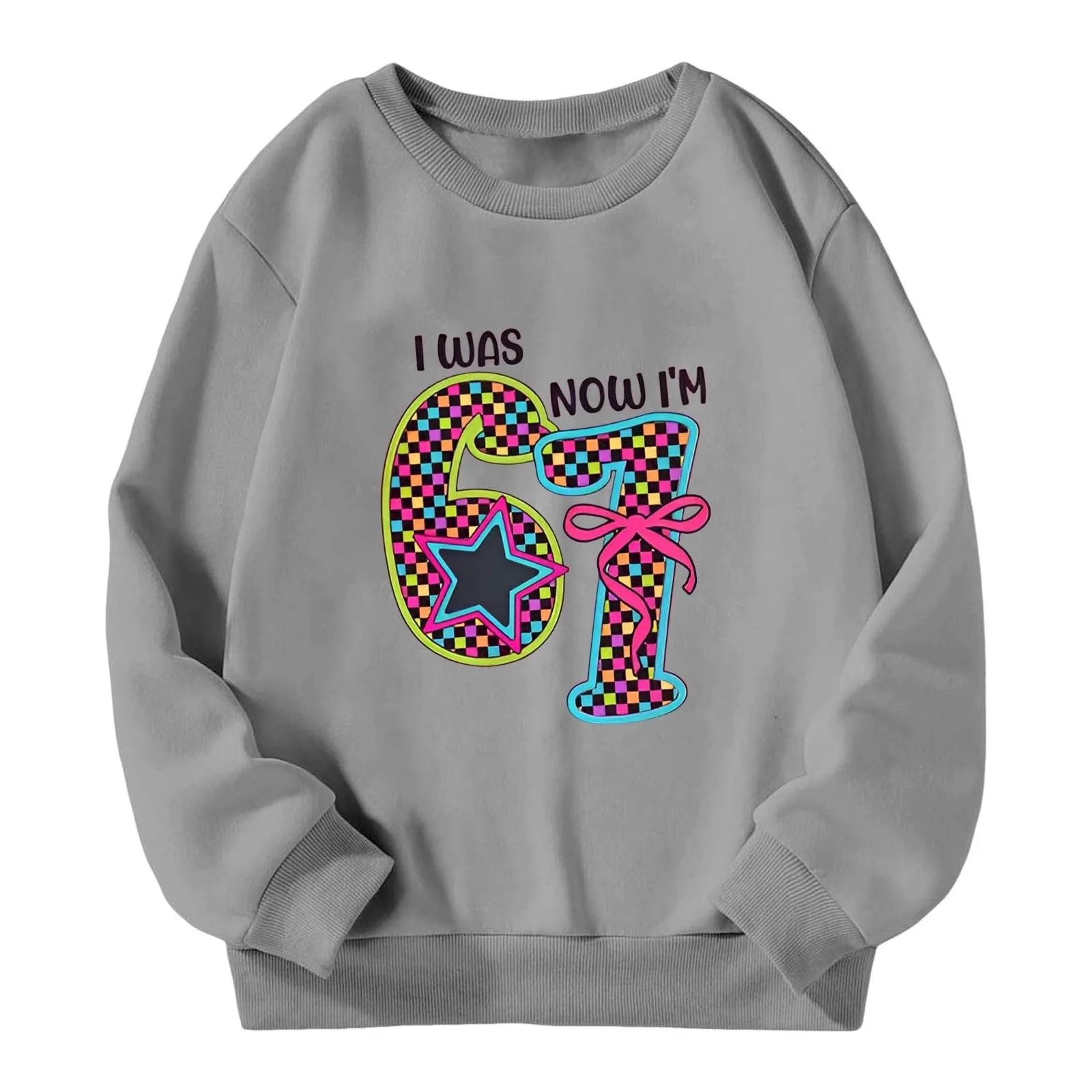 Пуловер для мальчиков и девочек 176, свитшот с принтом, круглый вырез, длинные рукава, повседневный верх, мягкий и теплый, идеально подходит для осени и зимы для детей и малышей, фото №2