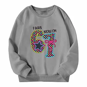 Пуловер для мальчиков и девочек 176, свитшот с принтом, круглый вырез, длинные рукава, повседневный верх, мягкий и теплый, идеально подходит для осени и зимы для детей и малышей synthetic.ua - Фото 1