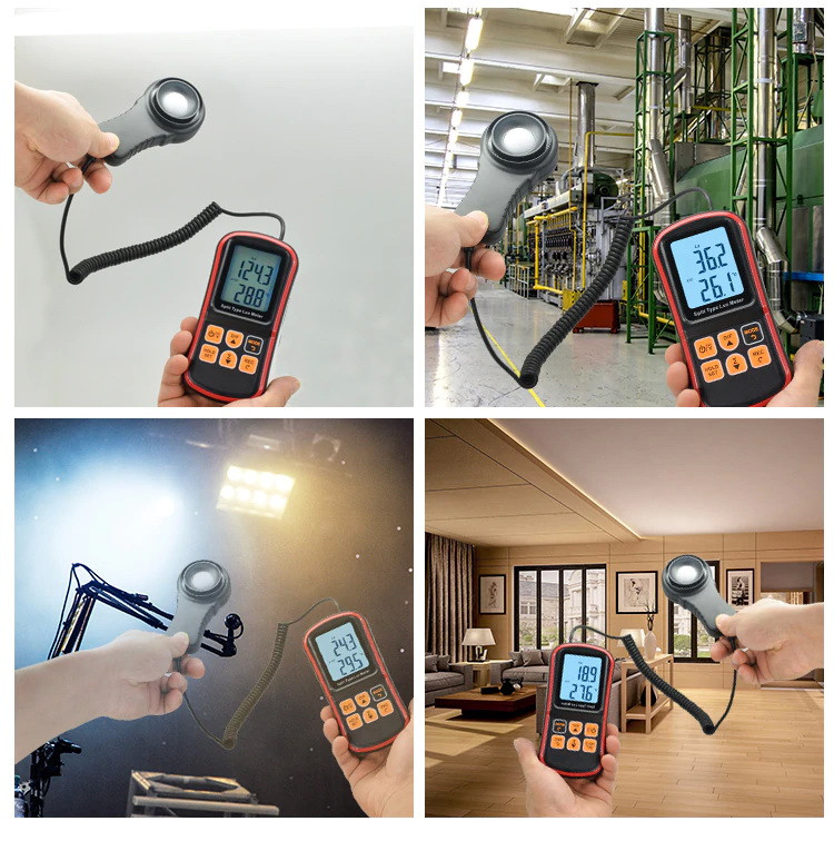 Люксметры Benetech цифровой + термометр, USB 200000 Lux GM1030C, фото №3 Люксметры Benetech цифровой + термометр, USB 200000 Lux GM1030C, фото №3