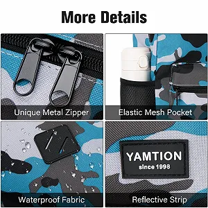 Рюкзак YAMTION для ноутбука 17.3 дюймів шкільний synthetic.ua - Фото 1
