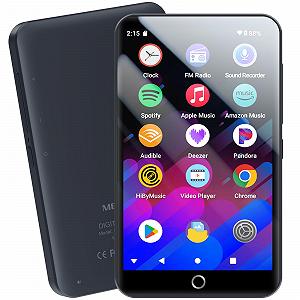 MP3-плеер Spotify с WiFi Bluetooth, 4-дюймовый сенсорный экран, Android 13 MP4-плеер, Audible совместимый, FM-радио, Amazon Music, Deezer, Pandora, Play Store, 96 ГБ - Фото 1