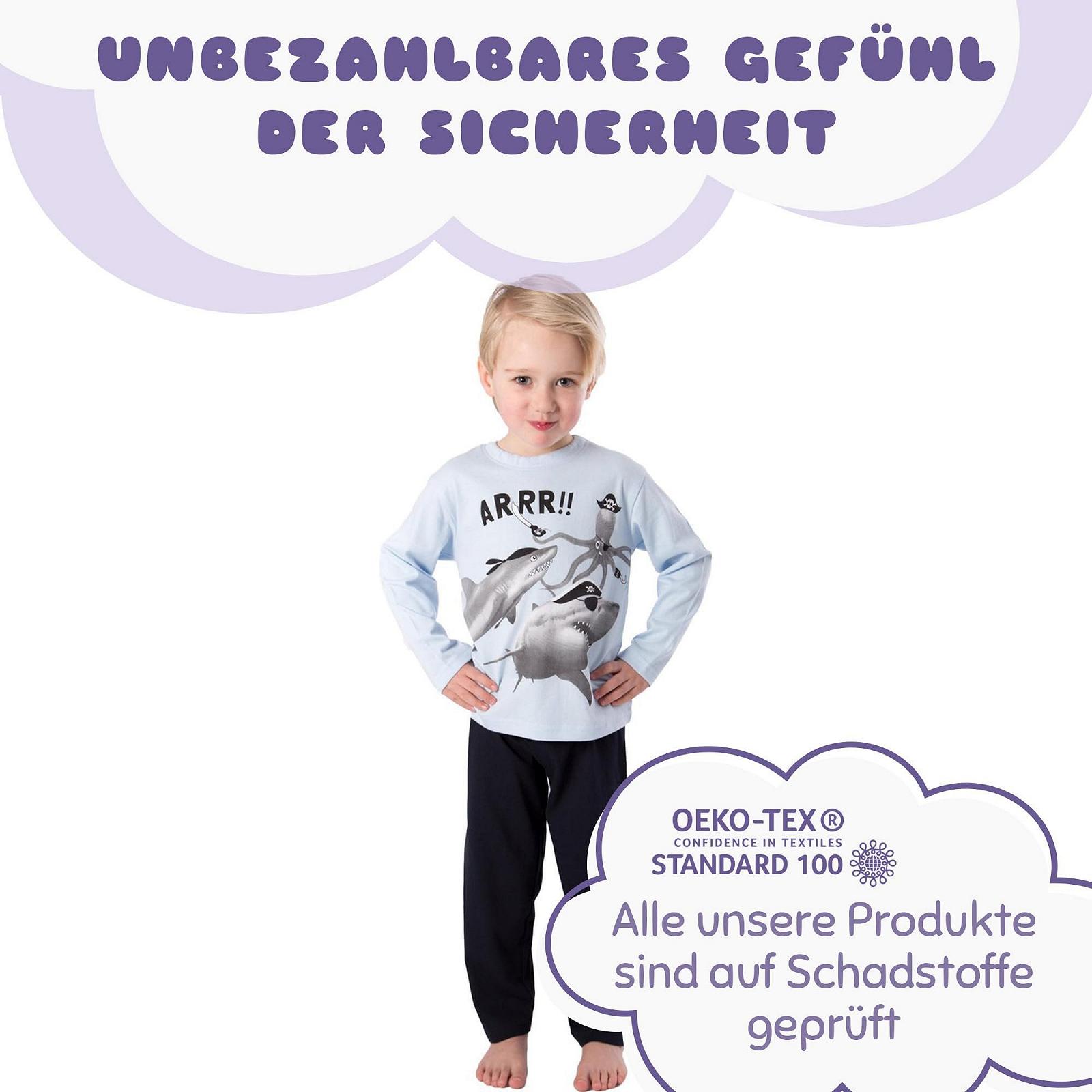 Піжама Amantes Textiles Дитяча для хлопчиків Shark Pirates Arrr!, фото №5