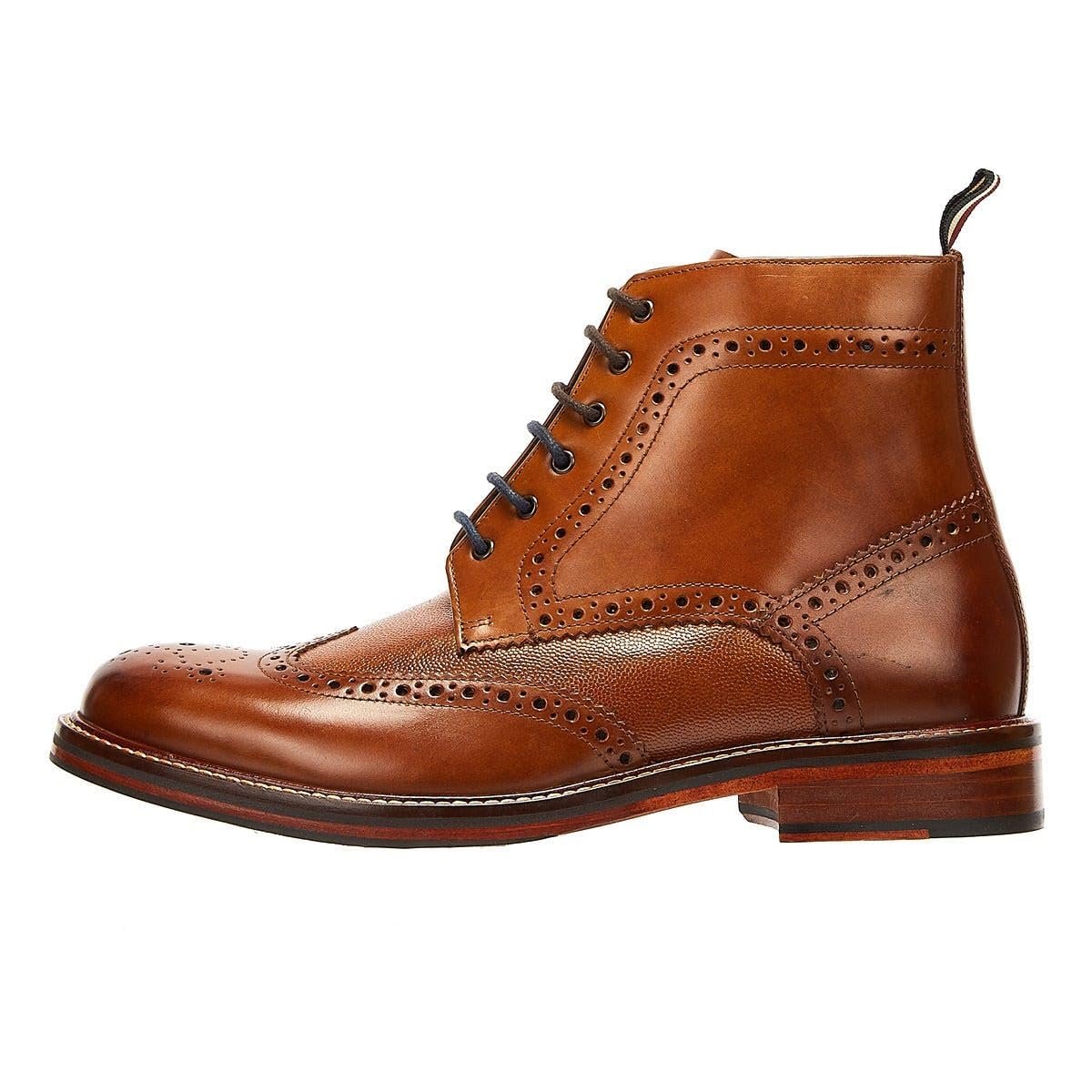 Ботинки Ben Sherman Alfred Brogue Коричневые Кожаные Мужские, фото №7