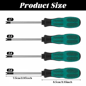 Набір U-подібних викруток 4 одиниці M1.7 M2.0 / M2.3 / M2.6 Магнітні наконечники synthetic.ua - Фото 1