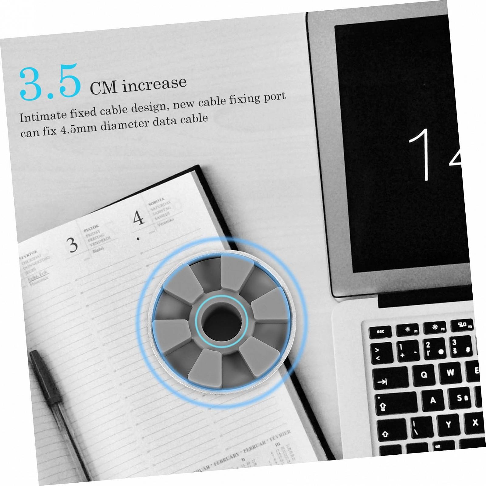 Підставка для ноутбука алюмінієва Gatuida Регульована по висоті для Ultrabook та ноутбука, 2 шт, фото №8