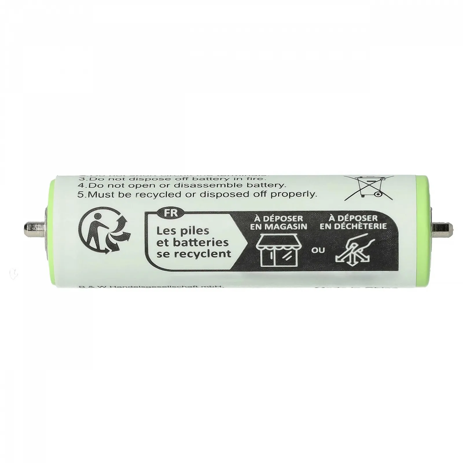 Акумулятор vhbw Braun 150 195s 3000 3000BT 300BT 3010BT 3010s 3020 1800mAh 1.2V NiMH, фото №2