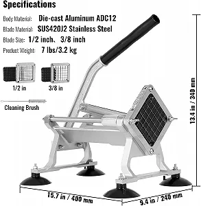 Різак для картоплі фрі Vevor AY430 / Silver synthetic.ua - Фото 1
