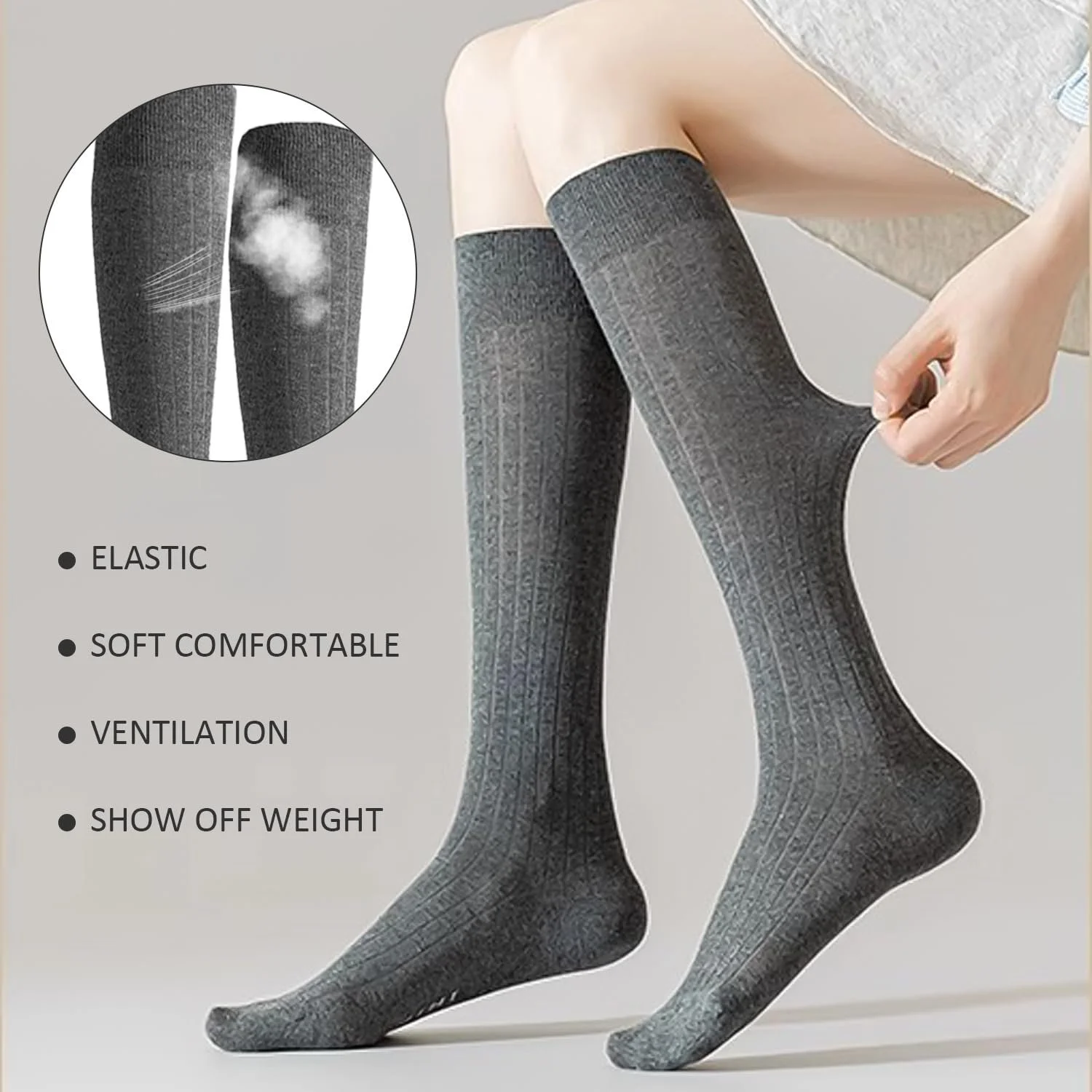 1 пара гольфів і 1 пара шкарпеток до литок, В'язані шкарпетки, фото №4 1 пара гольфів і 1 пара шкарпеток до литок, В'язані шкарпетки, фото №4