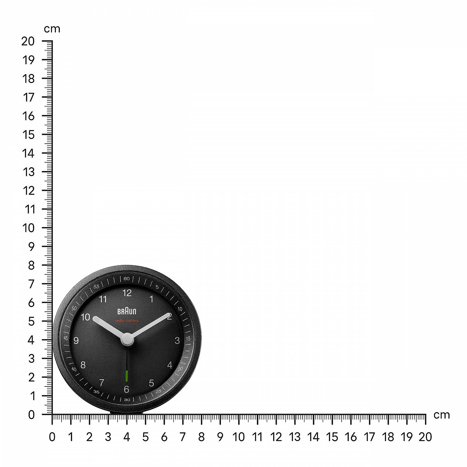 Аналоговый радиобудильник Braun Classic BC07B-DCF с функцией повтора сигнала и подсветкой, тихий механизм, нарастающий сигнал будильника, черный, фото №7