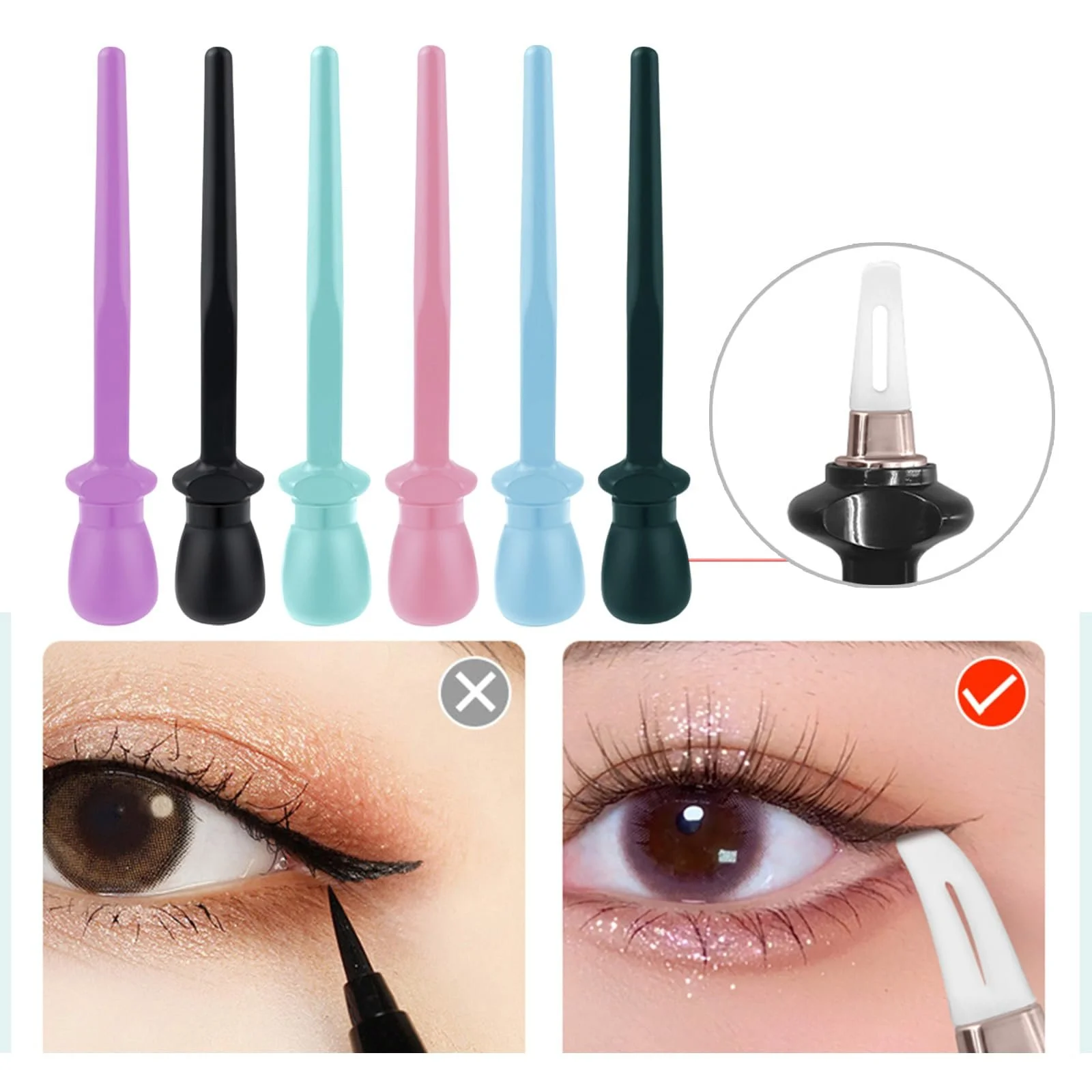 Точний Силіконовий Аплікатор для Підводки, багаторазовий, фото №4