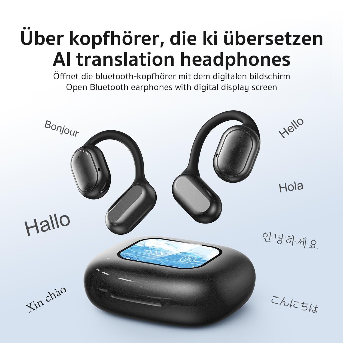 Навушники-перекладачі AI, 135 мов, для перекладу в реальному часі 3-в-1, фото №2 Навушники-перекладачі AI, 135 мов, для перекладу в реальному часі 3-в-1, фото №2