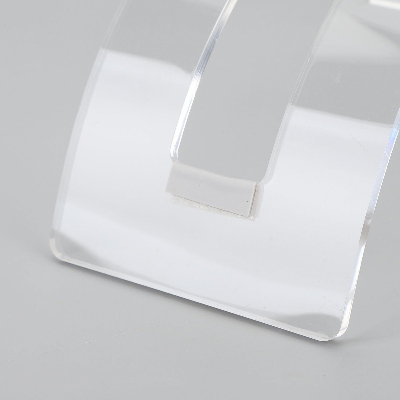 Подставка для ноутбука вертикальная акриловая регулируемая, с углами обзора, док-станция для настольного органайзера, фото №5