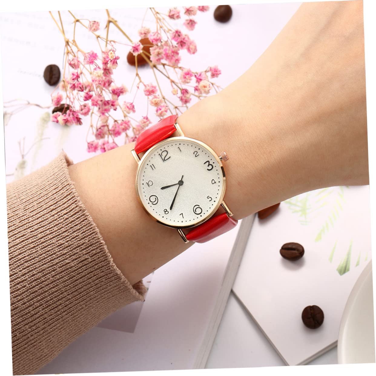 Женские Кварцевые Часы WRITWAA Коричневый, фото №5 Женские Кварцевые Часы WRITWAA Коричневый, фото №5