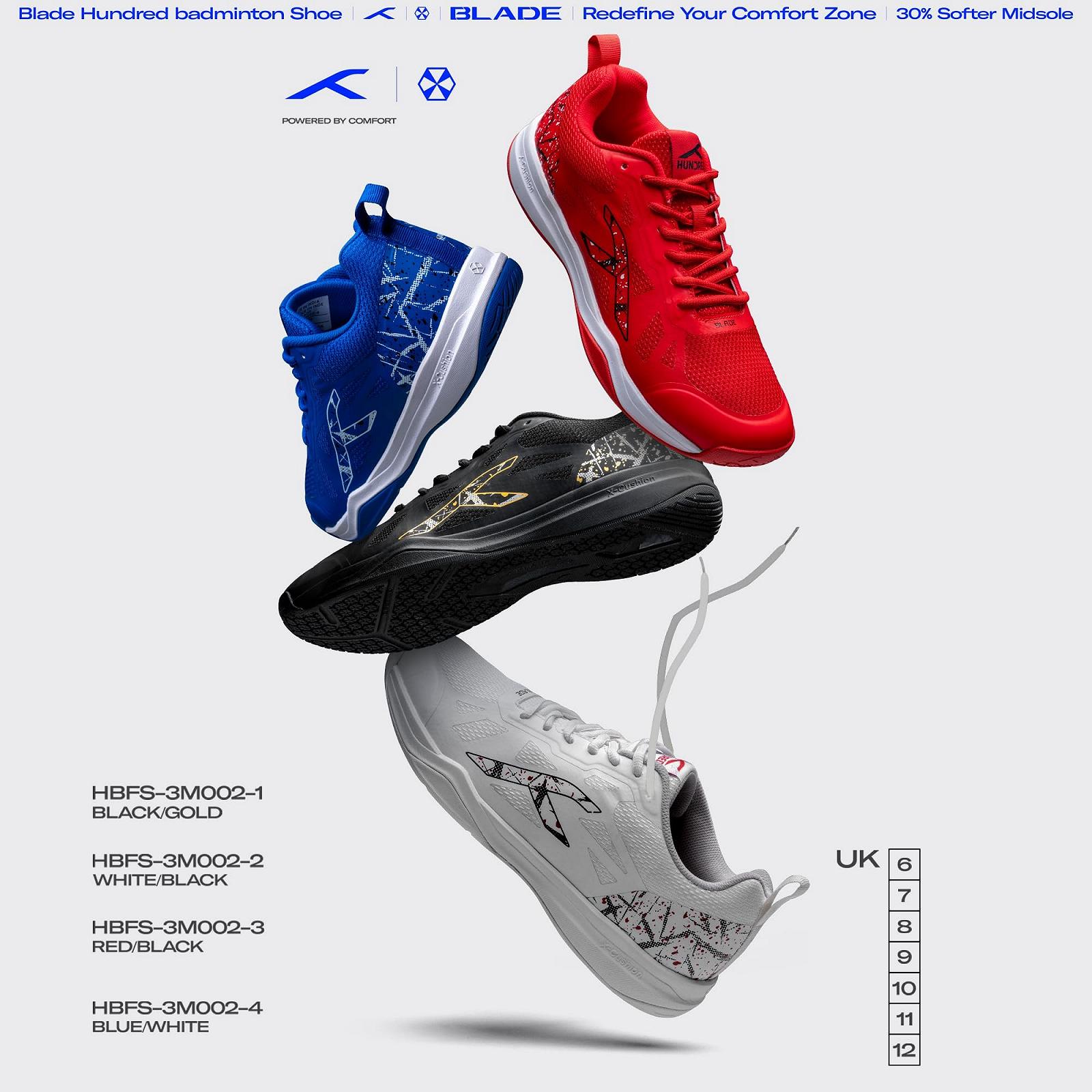 Кросівки для бадмінтону HUNDRED Blade без слідів для чоловіків, фото №9 Кросівки для бадмінтону HUNDRED Blade без слідів для чоловіків, фото №9