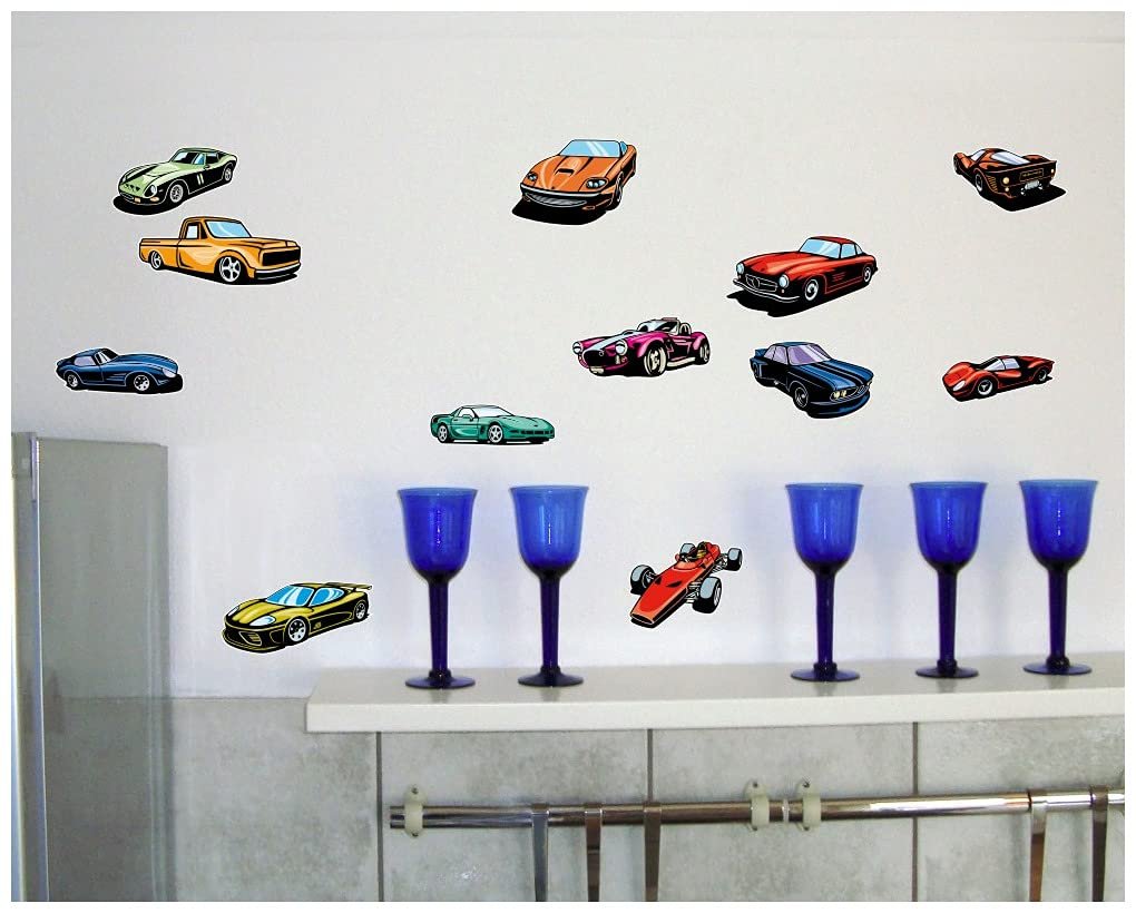 Наклейки на стіну Mega Cars Supercars Set 60 Hot Rod Muscle Car 10x 16x26 см, фото №5 Наклейки на стіну Mega Cars Supercars Set 60 Hot Rod Muscle Car 10x 16x26 см, фото №5