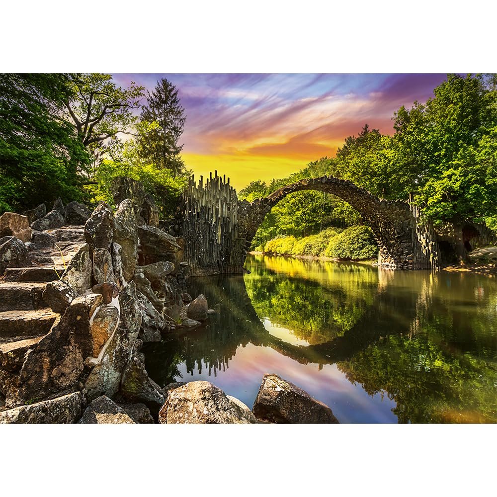 Пазл Trefl Premium Plus Quality Photo Odyssey Rakotz Bridge in Kromlau, Germany 1000 элементов, фото №2