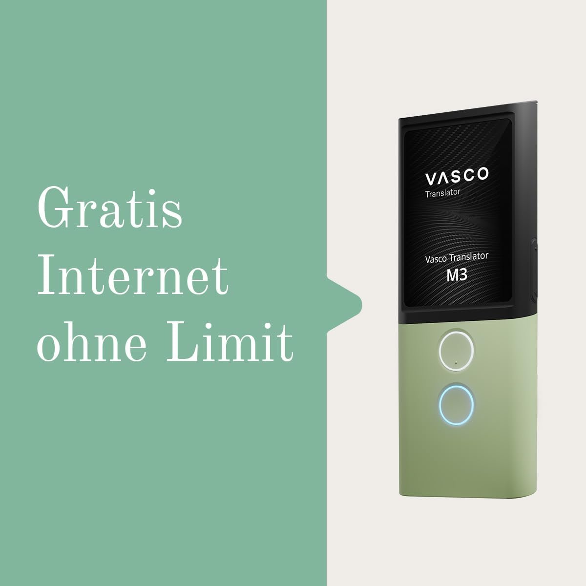 Переводчик языка Vasco Translator M3 Устройство для перевода Бесплатный на всю жизнь 70+ языков Голосовой ввод и голосовой вывод Фотопереводчик, фото №3