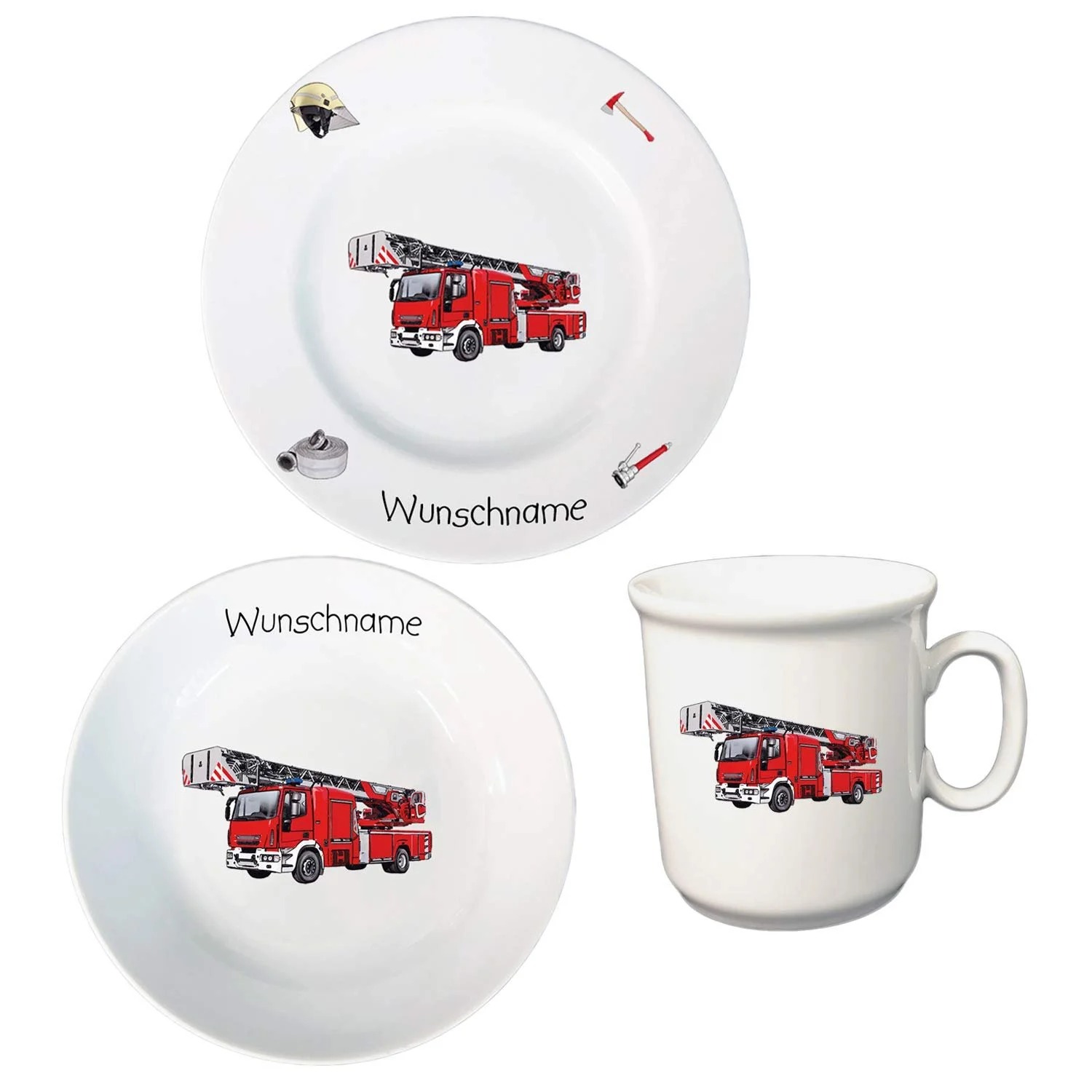 Детский Набор Посуды Персонализированный 3 предмета Фарфоровая, фото №1 Детский Набор Посуды Персонализированный 3 предмета Фарфоровая, фото №1