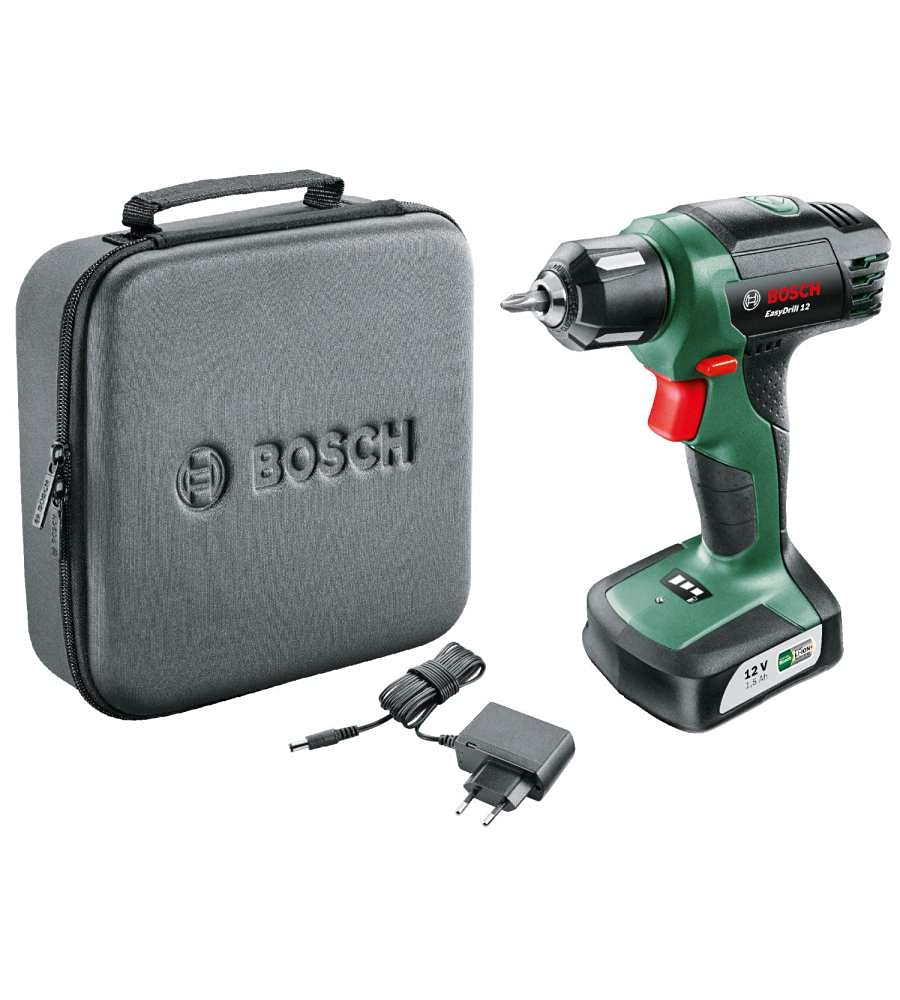 Дрель-шуруповерт Bosch EasyDrill 12 12 В 6 мм 1.5 А·ч, фото №1