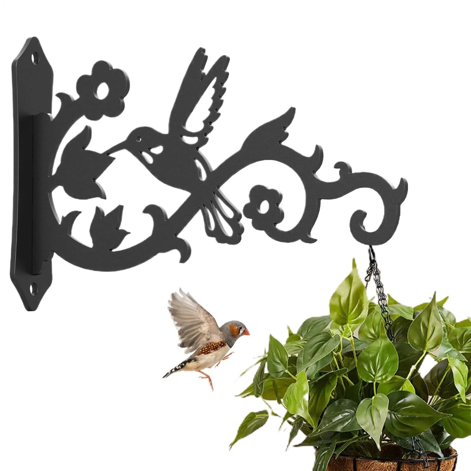 Настенный держатель для растений Bird Design Металлический Рустикальный, фото №1