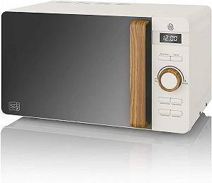 Микроволновая печь Swan Nordic Digital 20 L 800 Вт 6 уровней Матовая белая - Фото 1