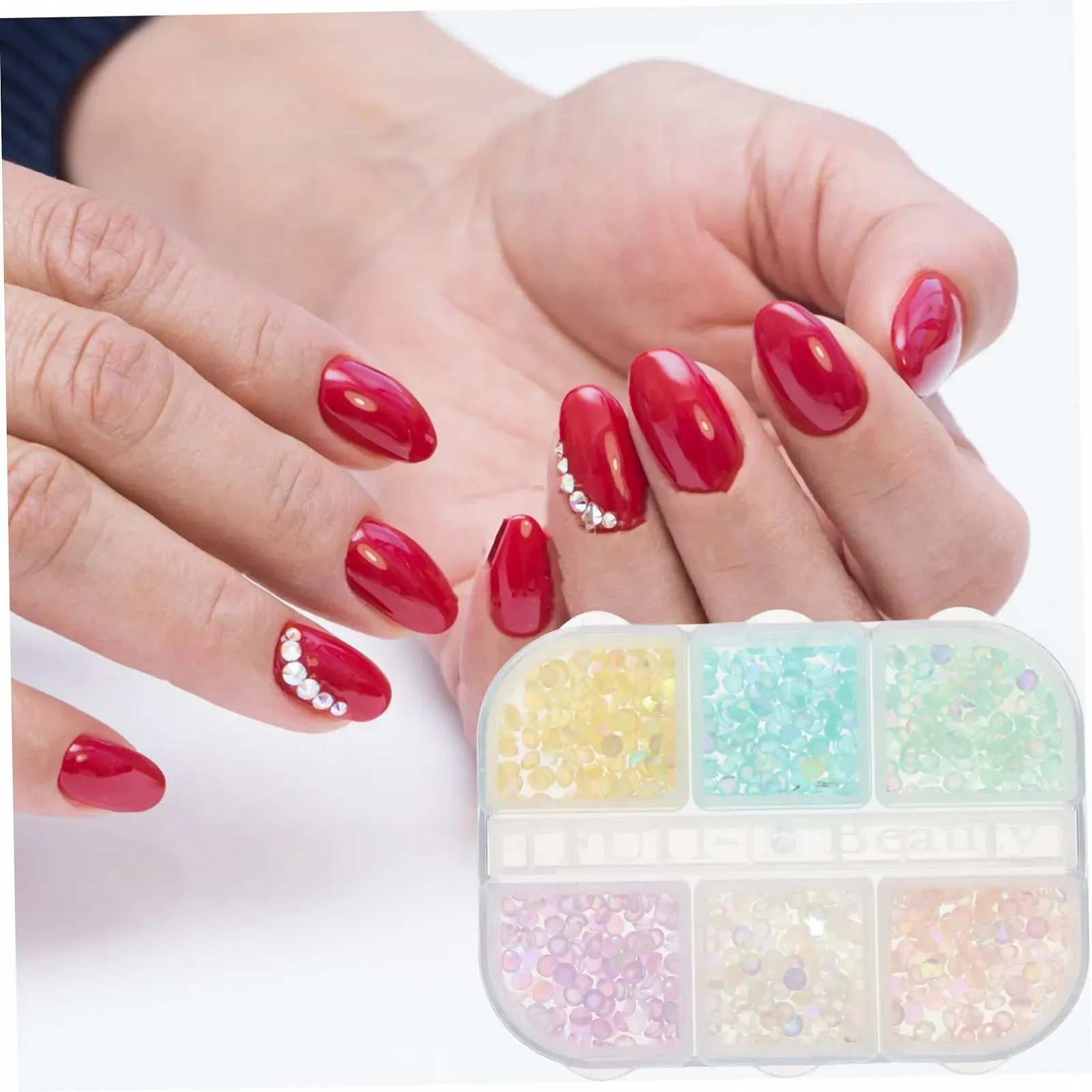 Аксессуары для ногтей Rhinestone DIY украшения для ногтей разноцветные, фото №7