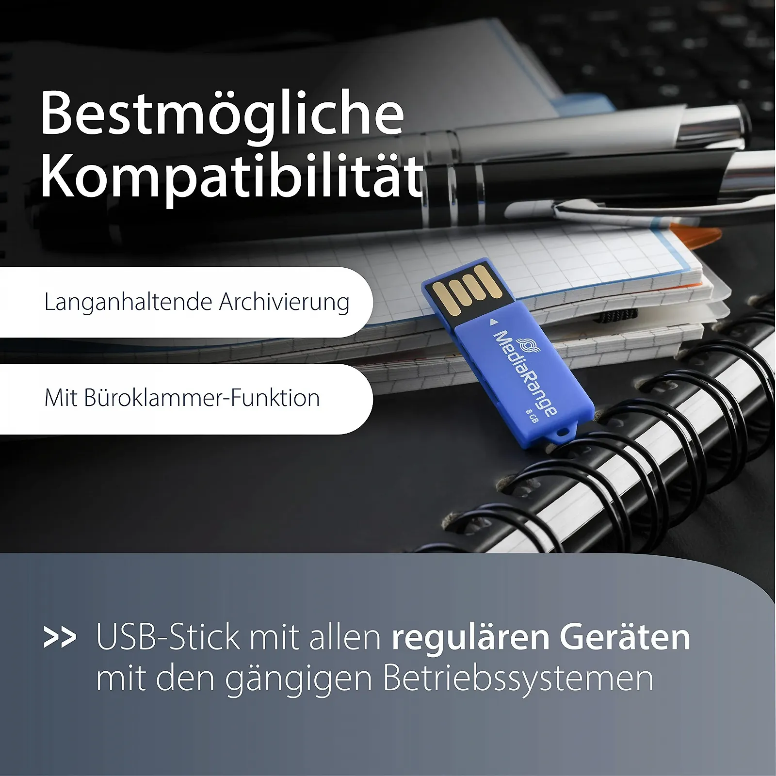 USB-флеш-накопичувач MediaRange Nano 32 GB USB 2.0 Green, фото №4