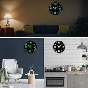 Світловий настінний годинник ACCSHINE Silent Quartz 25 см synthetic.ua - Фото 1