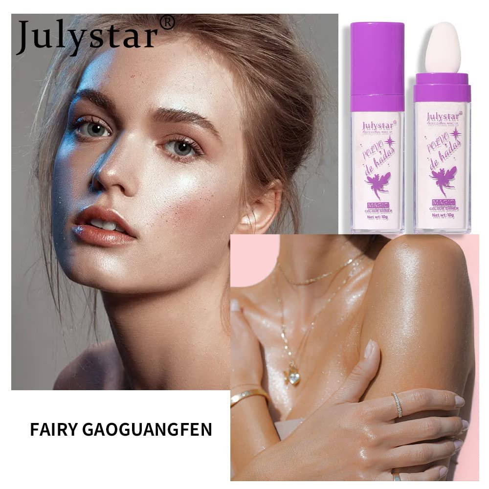 Пудра Julystar для тела с блестками, с высоким блеском, для осветления всего тела, восстанавливающая, натуральная, для стерео-макияжа, фото №3