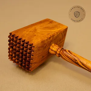 Молоток для мяса из оливкового дерева квадратный 25 см Wood synthetic.ua - Фото 1