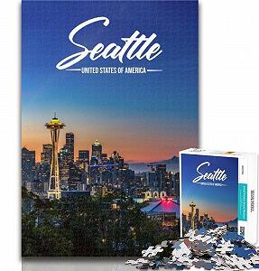 Пазл Seattle 1000 елементів 26 x 38 см synthetic.ua - Фото 1