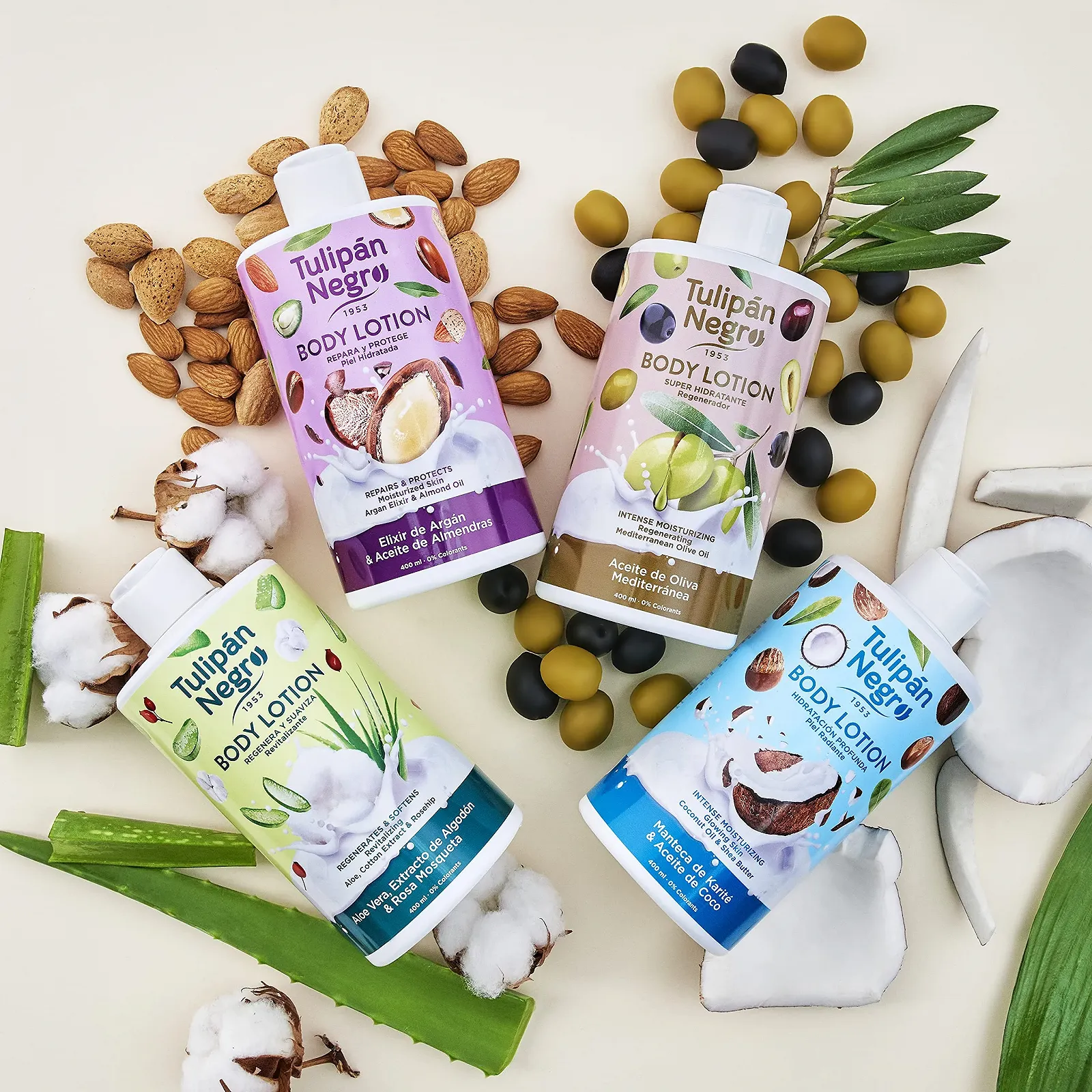 Лосьйон для тіла Tulipan Argan Elixir & Мигдальна олія 400 мл, фото №6