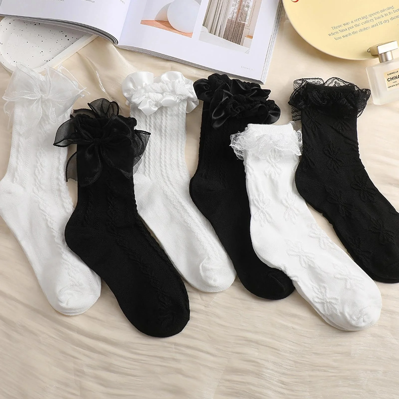 Шкарпетки з рюшами Жіночі - 6 пар, фото №7 Шкарпетки з рюшами Жіночі - 6 пар, фото №7