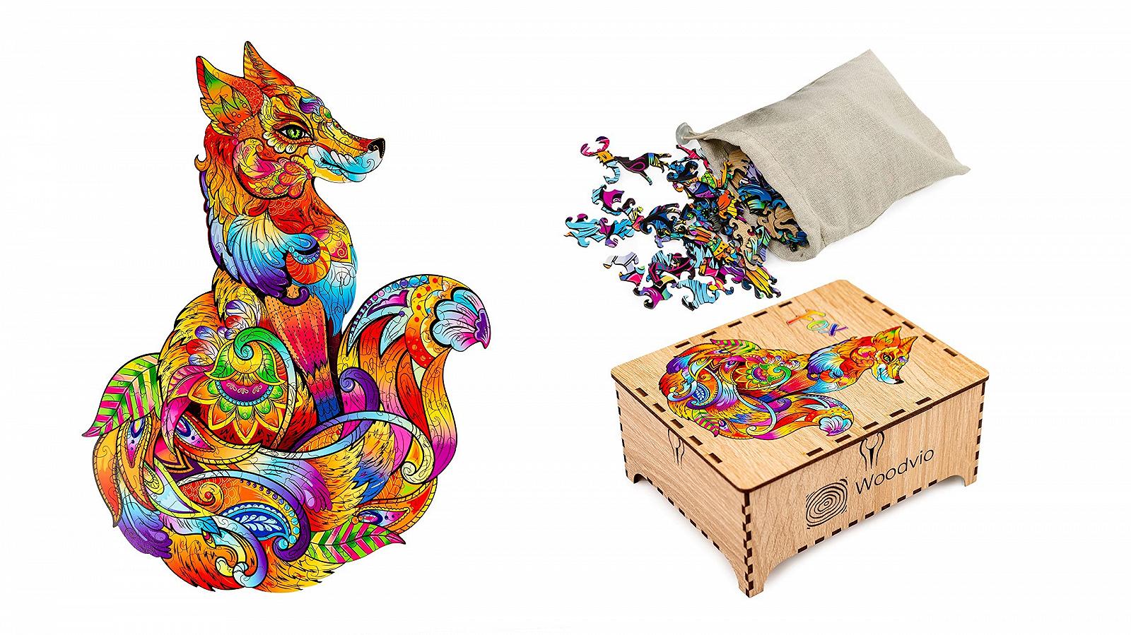 Дерев'яний пазл Tiger 219 деталей King (38 x 34 см), фото №6 Дерев'яний пазл Tiger 219 деталей King (38 x 34 см), фото №6