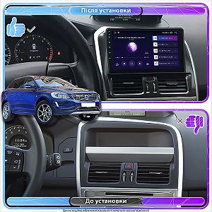 Штатна магнітола Lesko для Volvo XC60 I Рестайлинг 2013-2017 екран 9 4/64Gb CarPlay 4G Wi-Fi GPS Prime synthetic.ua - Фото 1