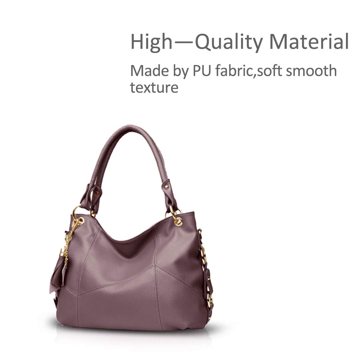 Сумка жіноча Nicole & Doris, велика ємність, м'яка шкіра, шоппер, нова дизайнерська, з китицею, фото №3