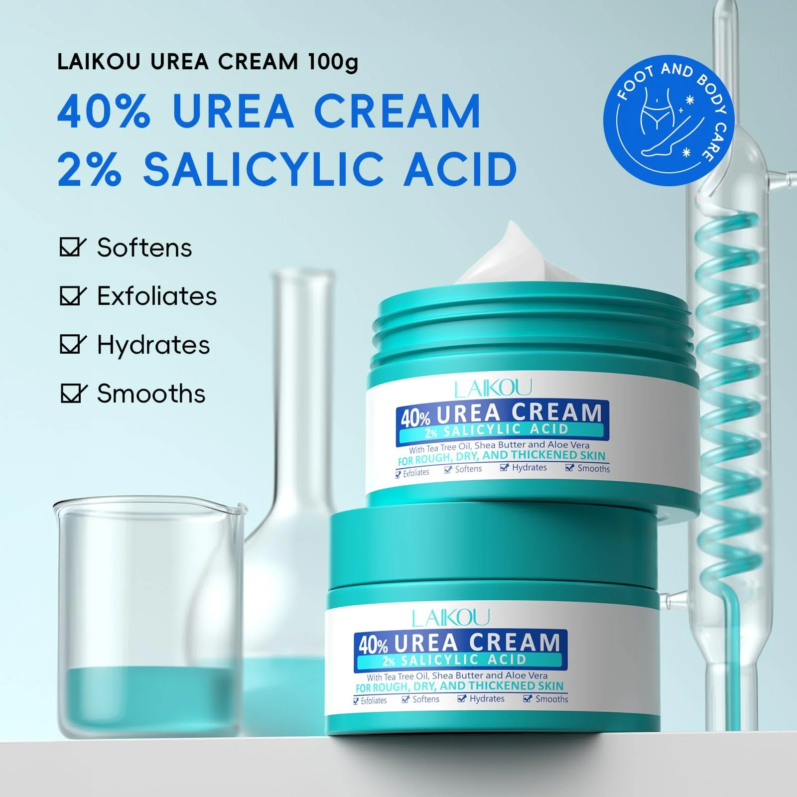 Крем для ног LAIKOU Callus Cream Feet Urea с мочевиной, фото №2