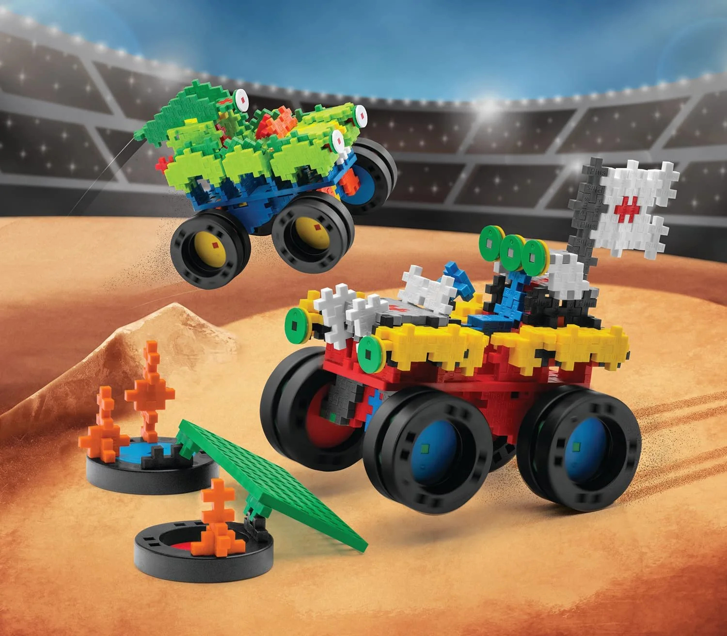 Конструктор Plus-Plus Go Monster Trucks 600 деталей Basic, фото №7