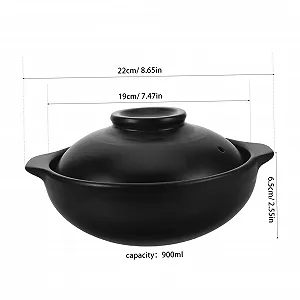 Кастрюля-жаровня Cabilock Керамическая термостойкая с крышкой для открытого огня synthetic.ua - Фото 1