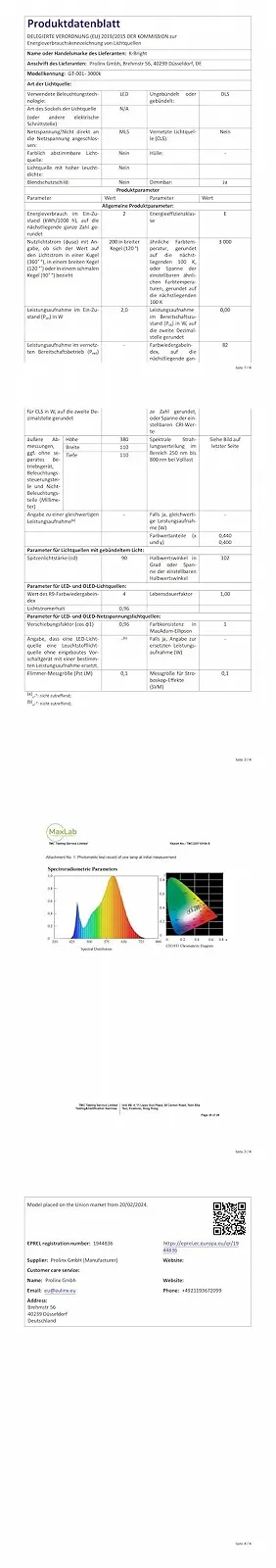 Настільна лампа K Bright LED SMD 2835 5 Вт, фото №10