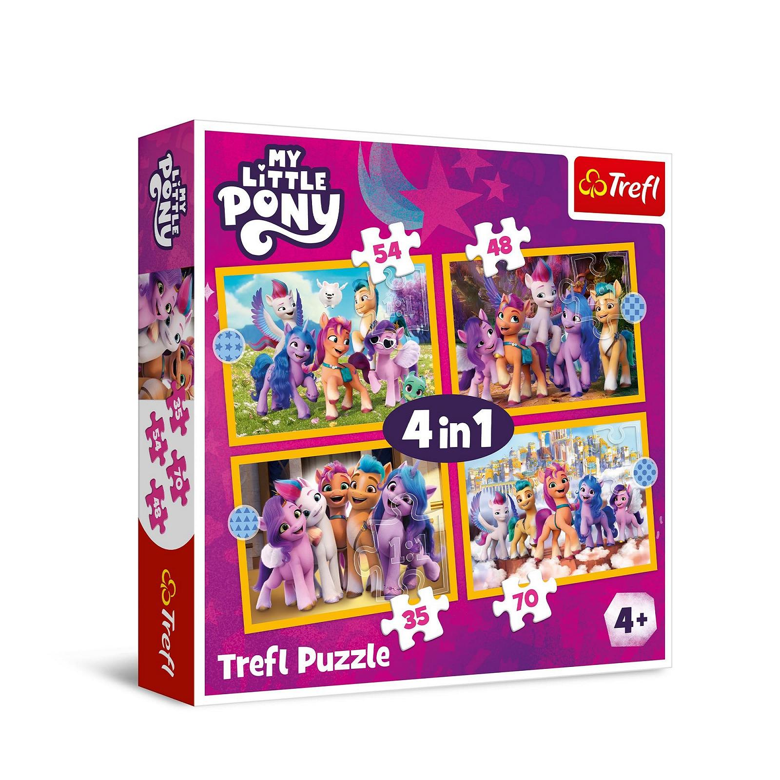 Пазл Trefl My Little Pony Get to Know Ponies 4-в-1 35-70 элементов, фото №1